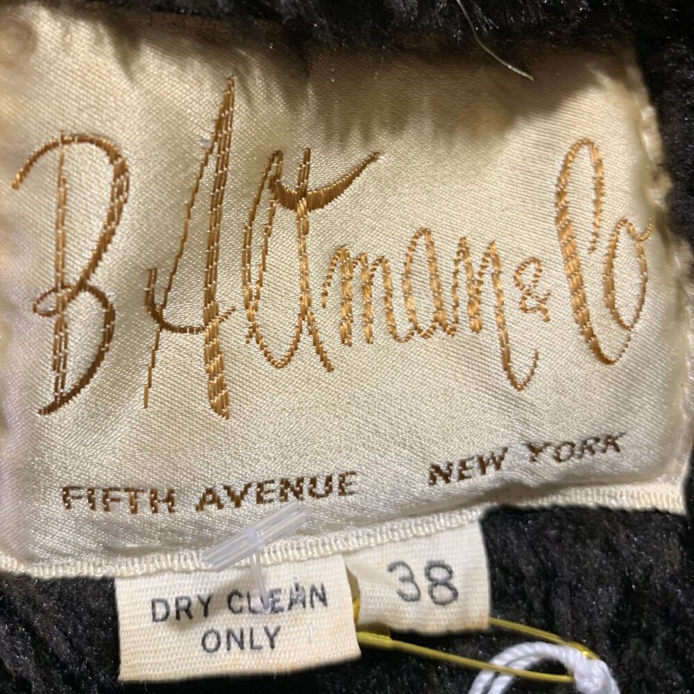 VINTAGE B ALTMAN & CO SHERPA LINED TWEED TRENCH COATS SIZE 38/S - Picture 15 of 15